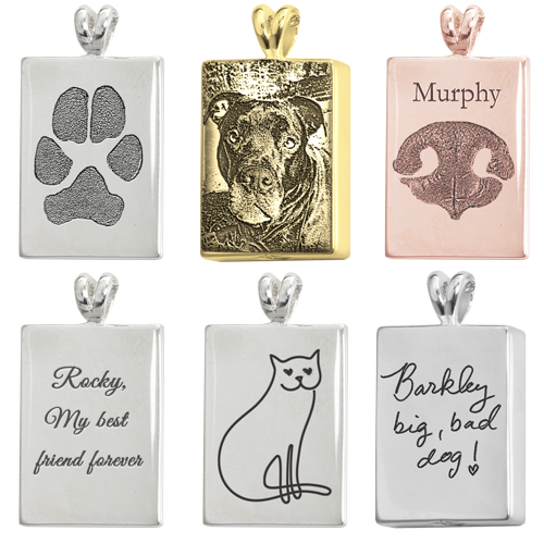 Pet Personalized Rectangle Jewelry